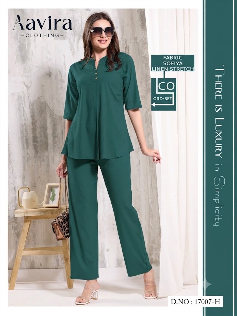 Aavira Embroidered Denim Kurti #2195 Alternate View